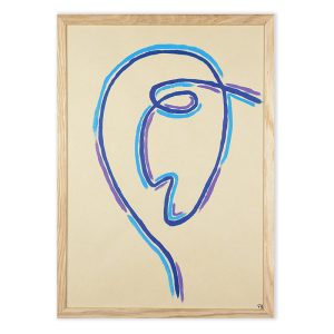 Trio de visages 3/3 - Papier kraft