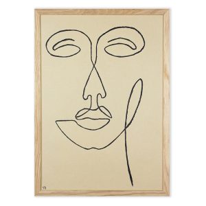 Visage - papier kraft